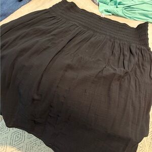 Old Navy Black Bubble Midi Skirt